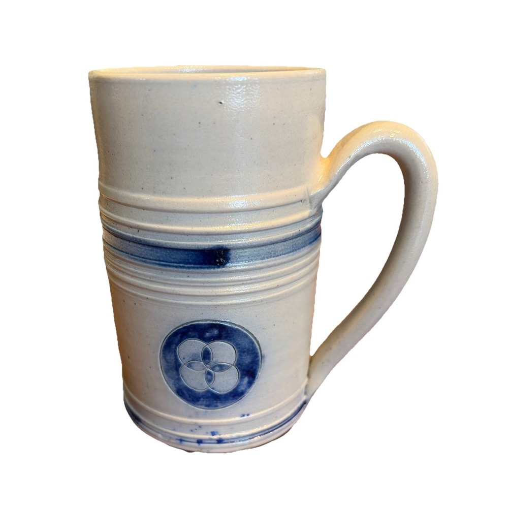 Colonial‎ Williamsburg Salt Glazed Stoneware Cobalt Blue 8oz Mug Tankard